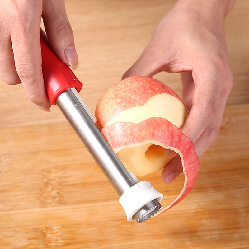 🛒⚡HOT SALE £8.59💥Stainless Steel Fruit Corer & Peeler 2-in-1 🔥