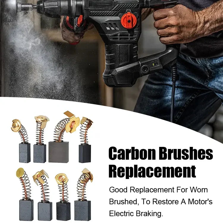 🔧 Electric Tools Carbon Brush Replacement Set | Christmas SALE 50% OFF | Universal Fit for Drills, Grinders & Saws | Essential Maintenance Kit for DIYers & Pros 🎄✨