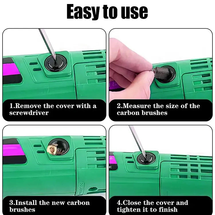 🔧 Electric Tools Carbon Brush Replacement Set | Christmas SALE 50% OFF | Universal Fit for Drills, Grinders & Saws | Essential Maintenance Kit for DIYers & Pros 🎄✨