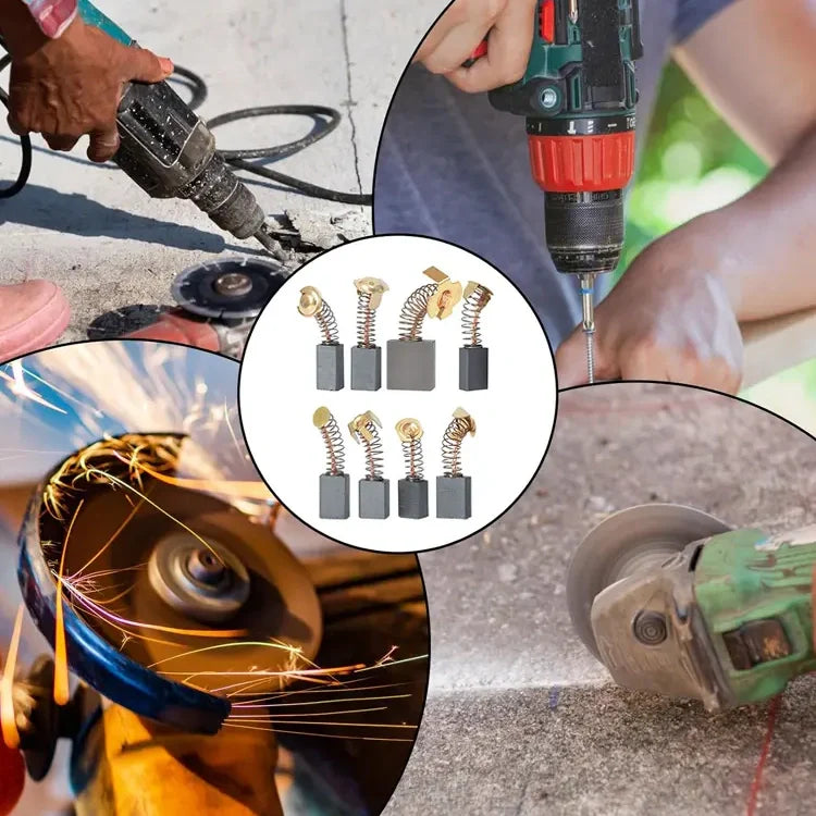 🔧 Electric Tools Carbon Brush Replacement Set | Christmas SALE 50% OFF | Universal Fit for Drills, Grinders & Saws | Essential Maintenance Kit for DIYers & Pros 🎄✨