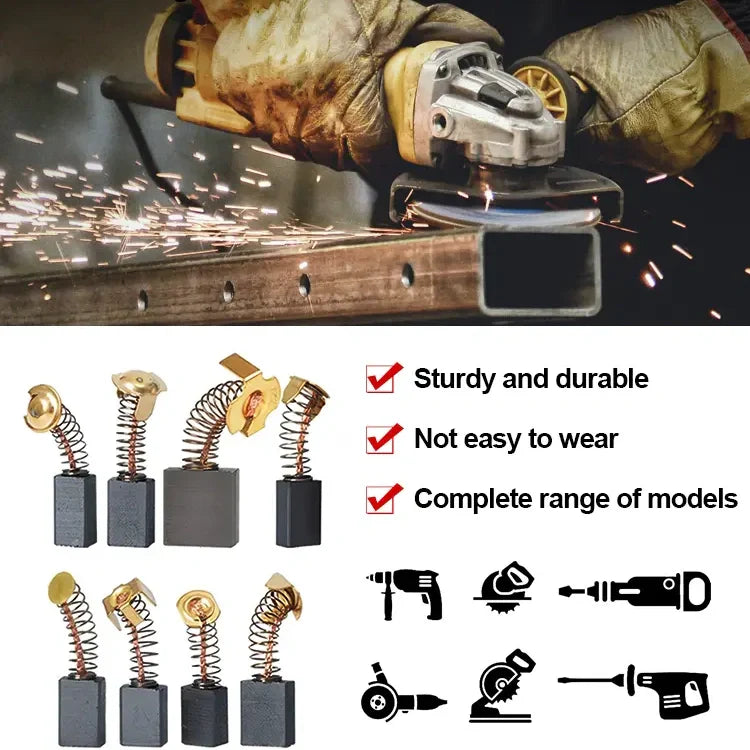 🔧 Electric Tools Carbon Brush Replacement Set | Christmas SALE 50% OFF | Universal Fit for Drills, Grinders & Saws | Essential Maintenance Kit for DIYers & Pros 🎄✨
