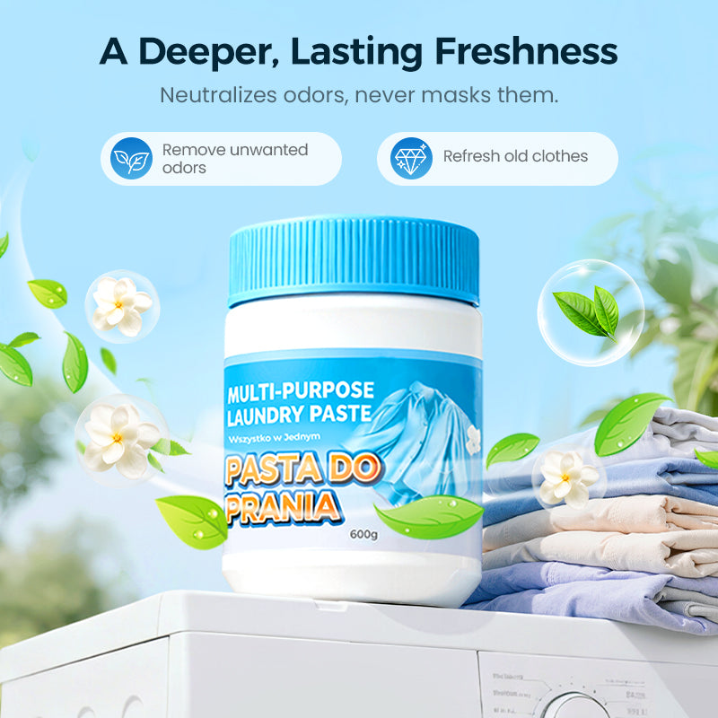 ✨ Multi-Purpose Deep Cleaning Laundry Paste | Year-End Mega Sale 44% OFF | Removes Stains, Odors & Brightens Colors | Eco-Friendly & Gentle on Fabrics 🧼🚀
