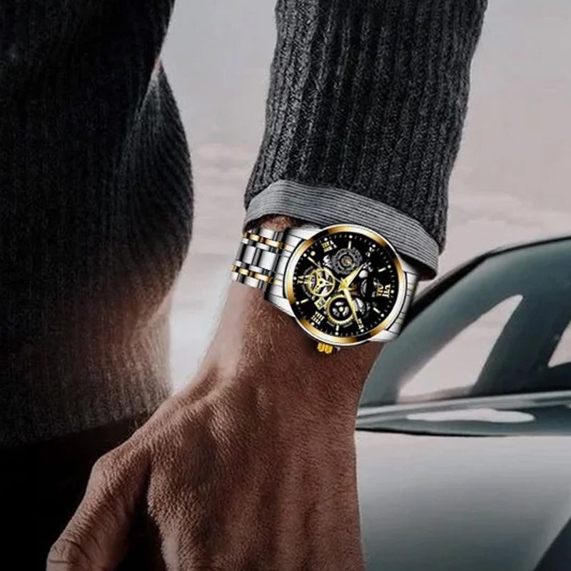⌚Time-Limited 60% OFF NOW! 🔥Men's Waterproof Roman Skeleton Automatic Mechanical Watch