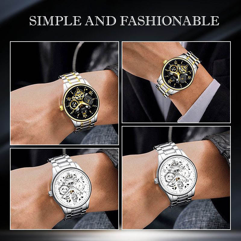 ⌚Time-Limited 60% OFF NOW! 🔥Men's Waterproof Roman Skeleton Automatic Mechanical Watch