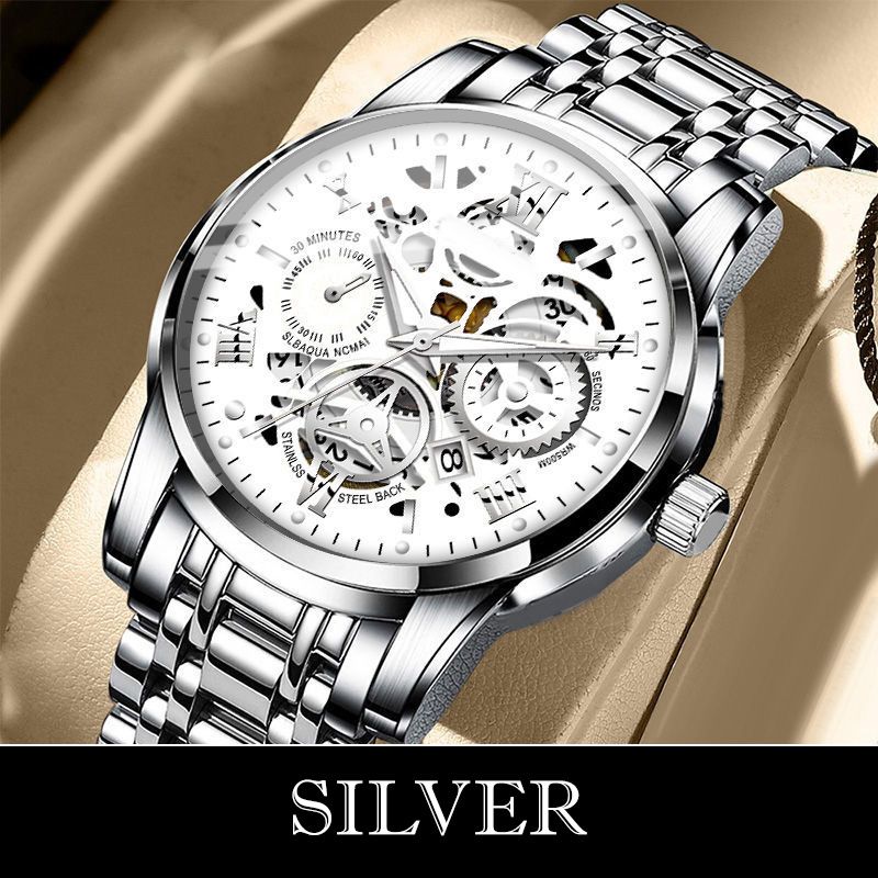 ⌚Time-Limited 60% OFF NOW! 🔥Men's Waterproof Roman Skeleton Automatic Mechanical Watch