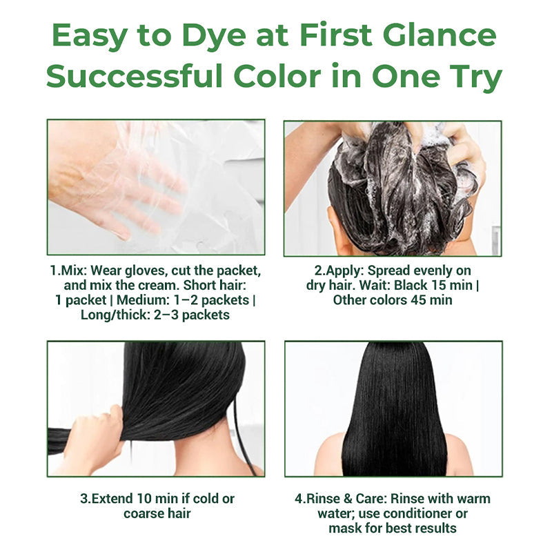 💆‍♀️ 2-in-1 Effortless Bubble Hair Color | Christmas SALE 52% OFF | At-Home Root Touch-Up & Full-Color Kit | Salon-Quality DIY Gift Set 🎄✨【A ten-pack】