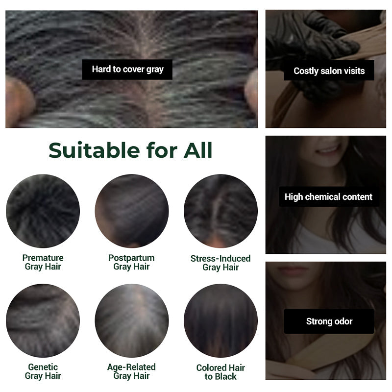 💆‍♀️ 2-in-1 Effortless Bubble Hair Color | Christmas SALE 52% OFF | At-Home Root Touch-Up & Full-Color Kit | Salon-Quality DIY Gift Set 🎄✨【A ten-pack】