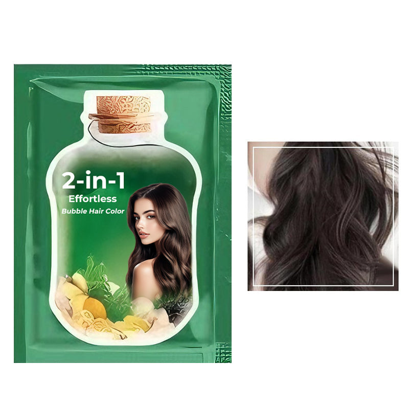 💆‍♀️ 2-in-1 Effortless Bubble Hair Color | Christmas SALE 52% OFF | At-Home Root Touch-Up & Full-Color Kit | Salon-Quality DIY Gift Set 🎄✨【A ten-pack】