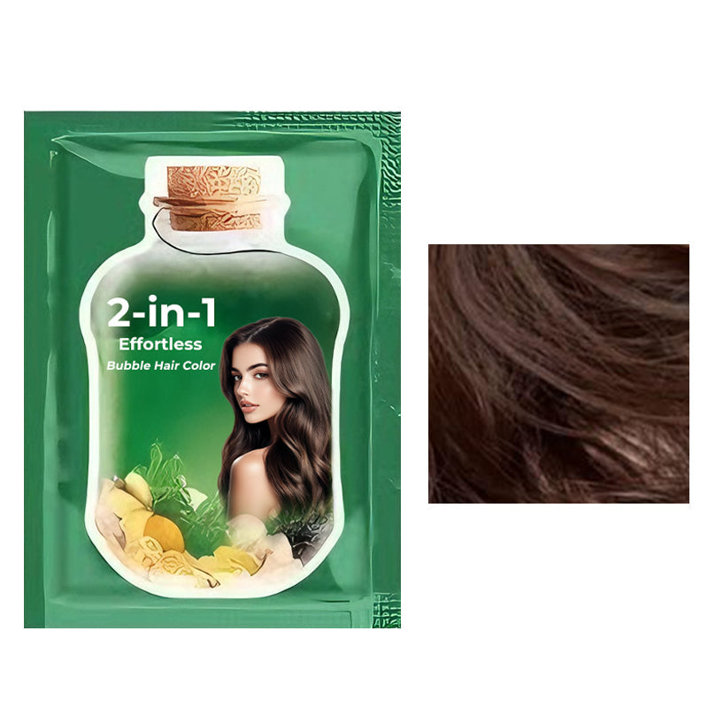 💆‍♀️ 2-in-1 Effortless Bubble Hair Color | Christmas SALE 52% OFF | At-Home Root Touch-Up & Full-Color Kit | Salon-Quality DIY Gift Set 🎄✨【A ten-pack】