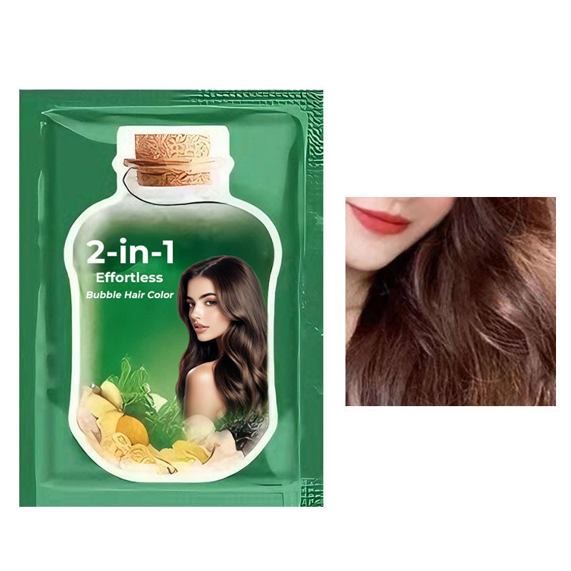 💆‍♀️ 2-in-1 Effortless Bubble Hair Color | Christmas SALE 52% OFF | At-Home Root Touch-Up & Full-Color Kit | Salon-Quality DIY Gift Set 🎄✨【A ten-pack】