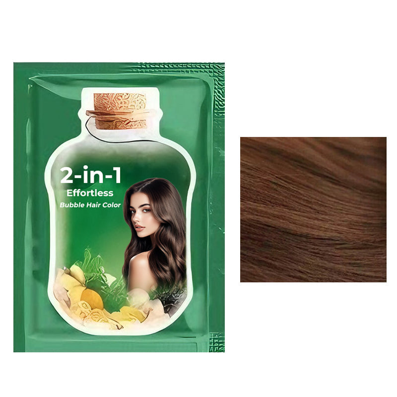 💆‍♀️ 2-in-1 Effortless Bubble Hair Color | Christmas SALE 52% OFF | At-Home Root Touch-Up & Full-Color Kit | Salon-Quality DIY Gift Set 🎄✨【A ten-pack】