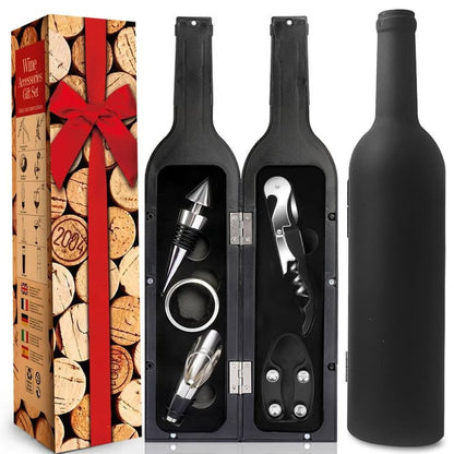 🍷 Deluxe Wine Opener Gift Set | LIMITED-TIME 50% OFF | 500g+ Premium Kit with Accessories | Perfect Heavyweight Gift for Wine Lovers & Connoisseurs 🎄✨