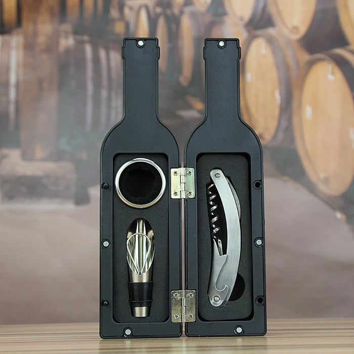 🍷 Deluxe Wine Opener Gift Set | LIMITED-TIME 50% OFF | 500g+ Premium Kit with Accessories | Perfect Heavyweight Gift for Wine Lovers & Connoisseurs 🎄✨