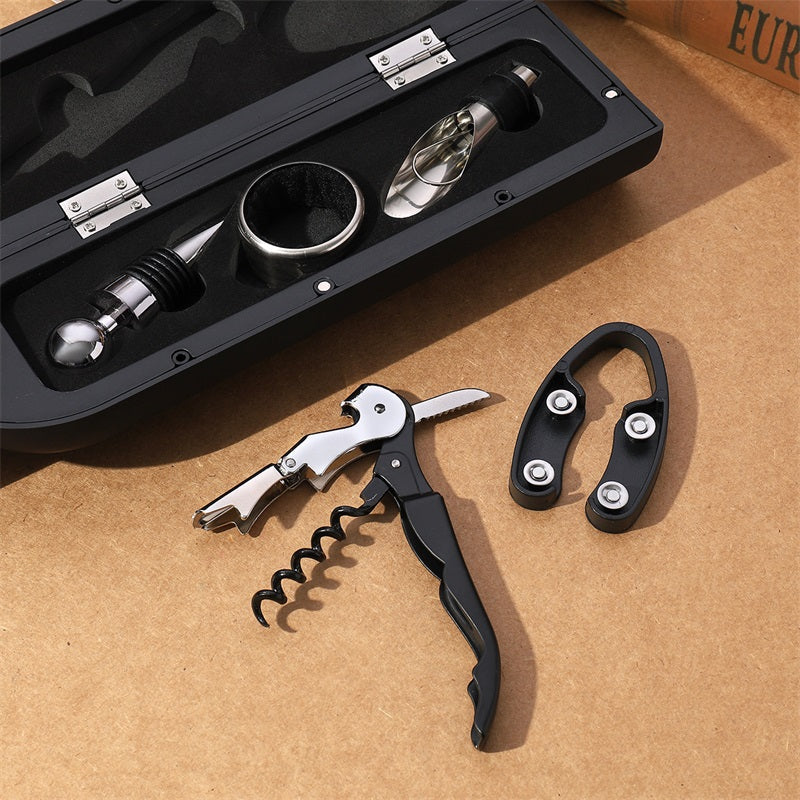 🍷 Deluxe Wine Opener Gift Set | LIMITED-TIME 50% OFF | 500g+ Premium Kit with Accessories | Perfect Heavyweight Gift for Wine Lovers & Connoisseurs 🎄✨