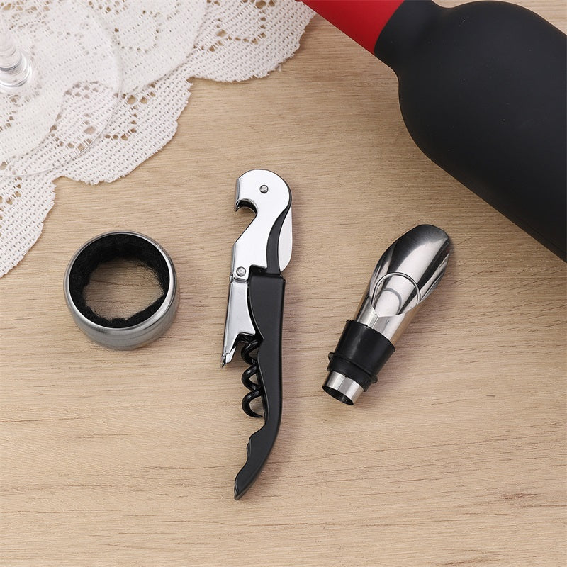 🍷 Deluxe Wine Opener Gift Set | LIMITED-TIME 50% OFF | 500g+ Premium Kit with Accessories | Perfect Heavyweight Gift for Wine Lovers & Connoisseurs 🎄✨