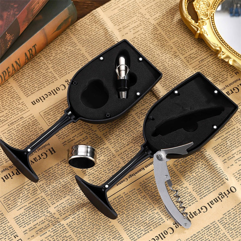 🍷 Deluxe Wine Opener Gift Set | LIMITED-TIME 50% OFF | 500g+ Premium Kit with Accessories | Perfect Heavyweight Gift for Wine Lovers & Connoisseurs 🎄✨