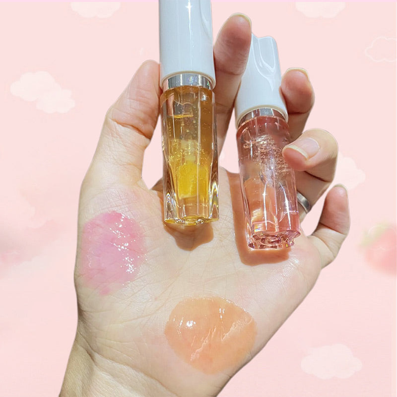 💋 pH-Adaptive Lip Oil | Christmas SALE 50% OFF | Custom Color & Intense Moisture, Lightweight & Non-Sticky | Choose Amber Glaze or Strawberry Gum Shade 🎄✨