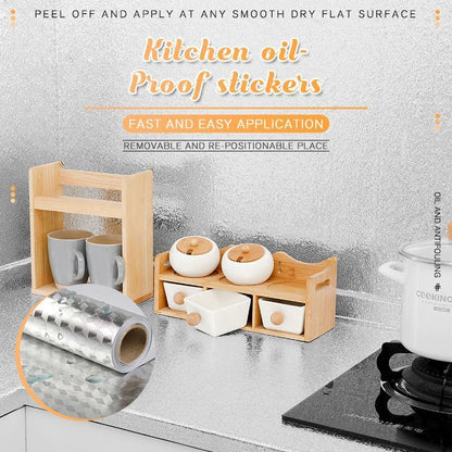 🏆 Last Day Special Price £9.99 ! 🔥Buy More Sve More🎁Kitchen Peel And Stick Wallpaper Backsplash Waterproof Kitchen Stickers
