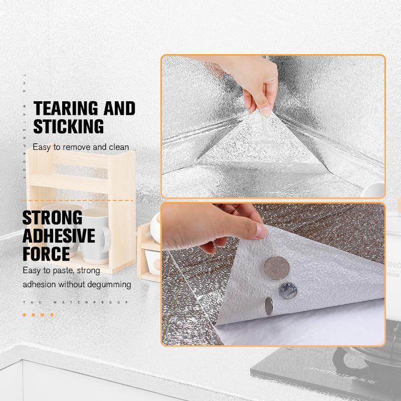 🏆 Last Day Special Price £9.99 ! 🔥Buy More Sve More🎁Kitchen Peel And Stick Wallpaper Backsplash Waterproof Kitchen Stickers