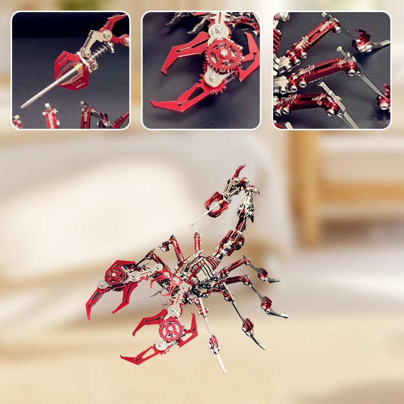 🛠️ 49% OFF NOW! 🦂 3D Scorpion Metal Puzzle – Mechanical Assembly Model, Challenging & Decorative 🧩⚙️