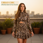 👗 Women's Leopard Print Ruched Mini Dress | Year-End Mega Sale 50% OFF | Stretchy Bodycon Fit & Chic Animal Print | Perfect for Party & Night Out 🎉✨