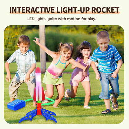 🚀 LED Stomp Rocket Launcher | Christmas SALE 50% OFF | STEM Outdoor Toy with Motion-Activated Lights & Physics Launch | Perfect Gift for Active Kids & Family Fun 🎄✨