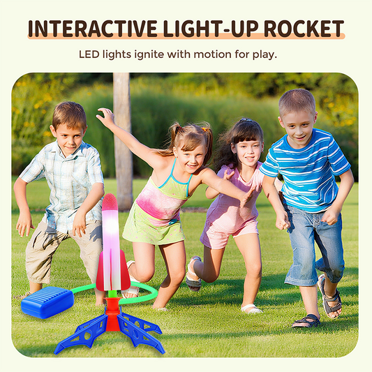 🚀 LED Stomp Rocket Launcher | Christmas SALE 50% OFF | STEM Outdoor Toy with Motion-Activated Lights & Physics Launch | Perfect Gift for Active Kids & Family Fun 🎄✨