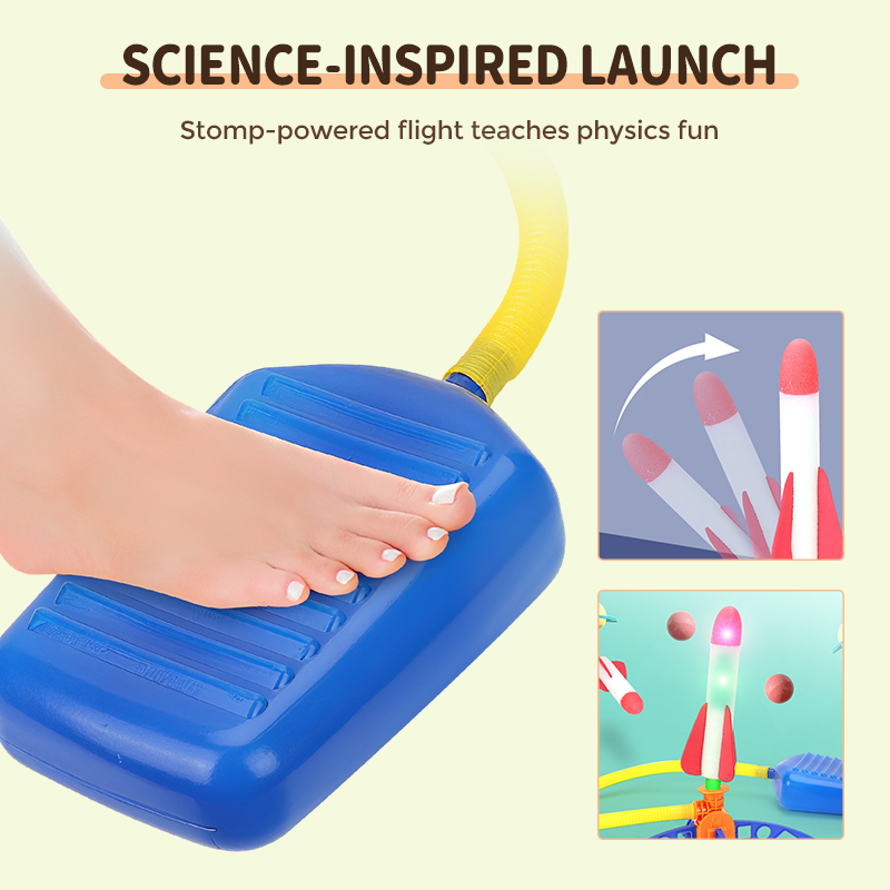 🚀 LED Stomp Rocket Launcher | Christmas SALE 50% OFF | STEM Outdoor Toy with Motion-Activated Lights & Physics Launch | Perfect Gift for Active Kids & Family Fun 🎄✨
