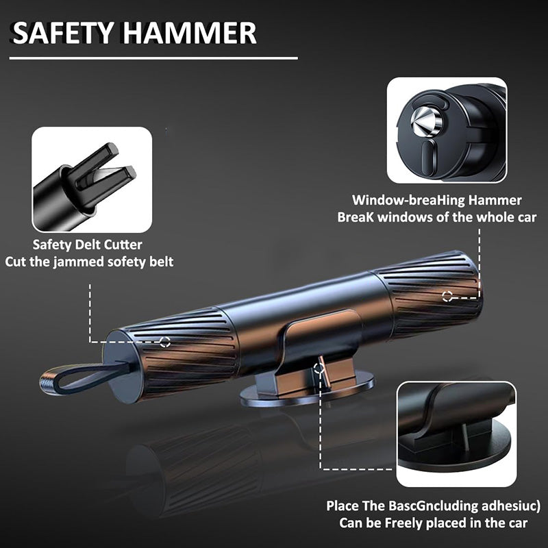 🚨 Upgraded Emergency Car Hammer | 2026 New Upgrade Trial Offer 35% OFF | Shatter Windows & Cut Seatbelts Instantly | High-Grade Life-Saving Tool for Every Driver 🚗✨