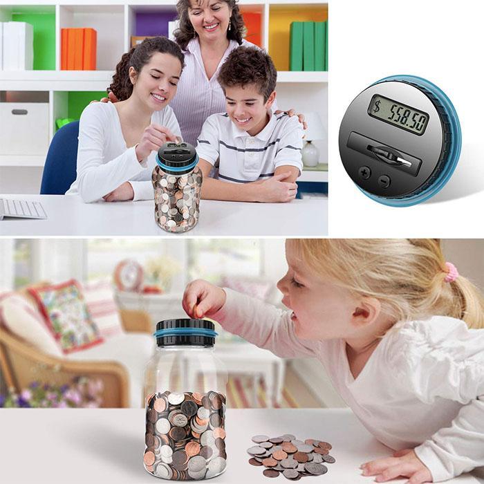 📢📢53% OFF ! ⏰Watch Savings Grow – Digital Money Box with Auto Coin Counting & Target Setting