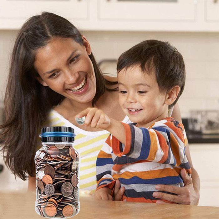 📢📢53% OFF ! ⏰Watch Savings Grow – Digital Money Box with Auto Coin Counting & Target Setting
