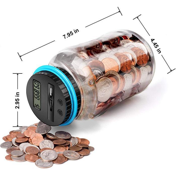 📢📢53% OFF ! ⏰Watch Savings Grow – Digital Money Box with Auto Coin Counting & Target Setting