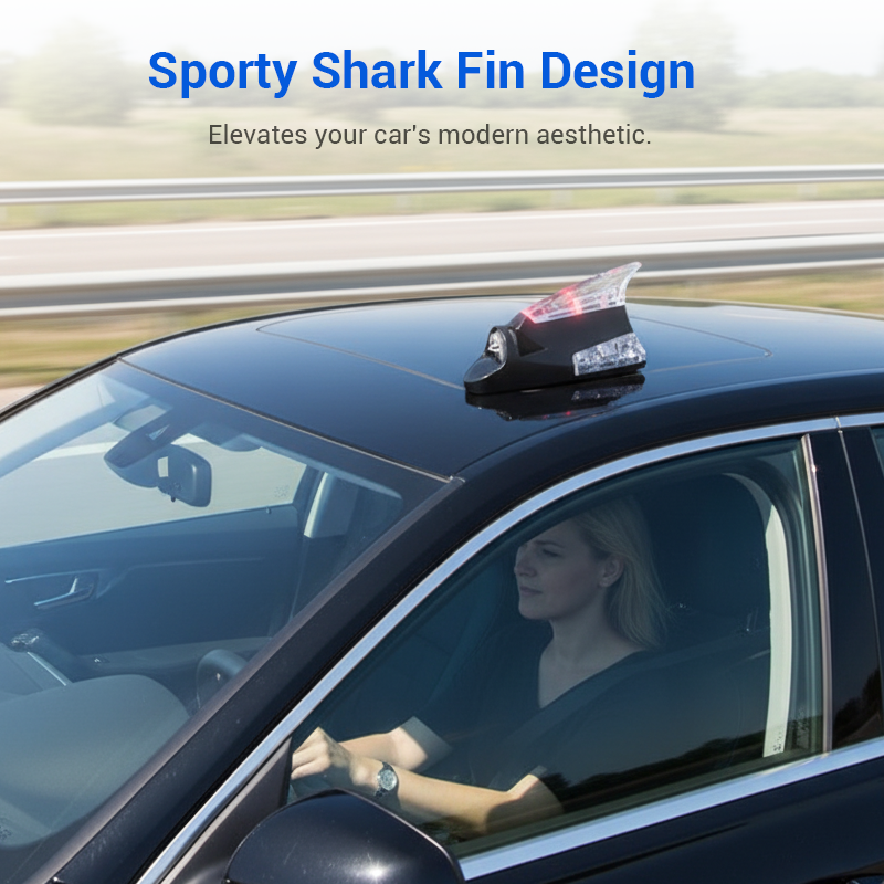 🚗 Car Shark Fin Wind Decorative Light | Year-End Mega Upgrade Launch | LED Ambient Glow & Aerodynamic Styling | Easy-Adhesive Installation for Roof & Exterior 🚀✨