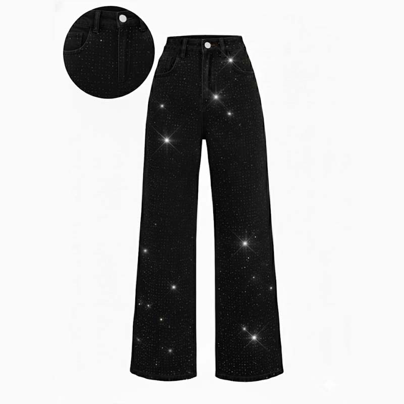 💜Women’s Stylish Rhinestone Embellished Jeans💜