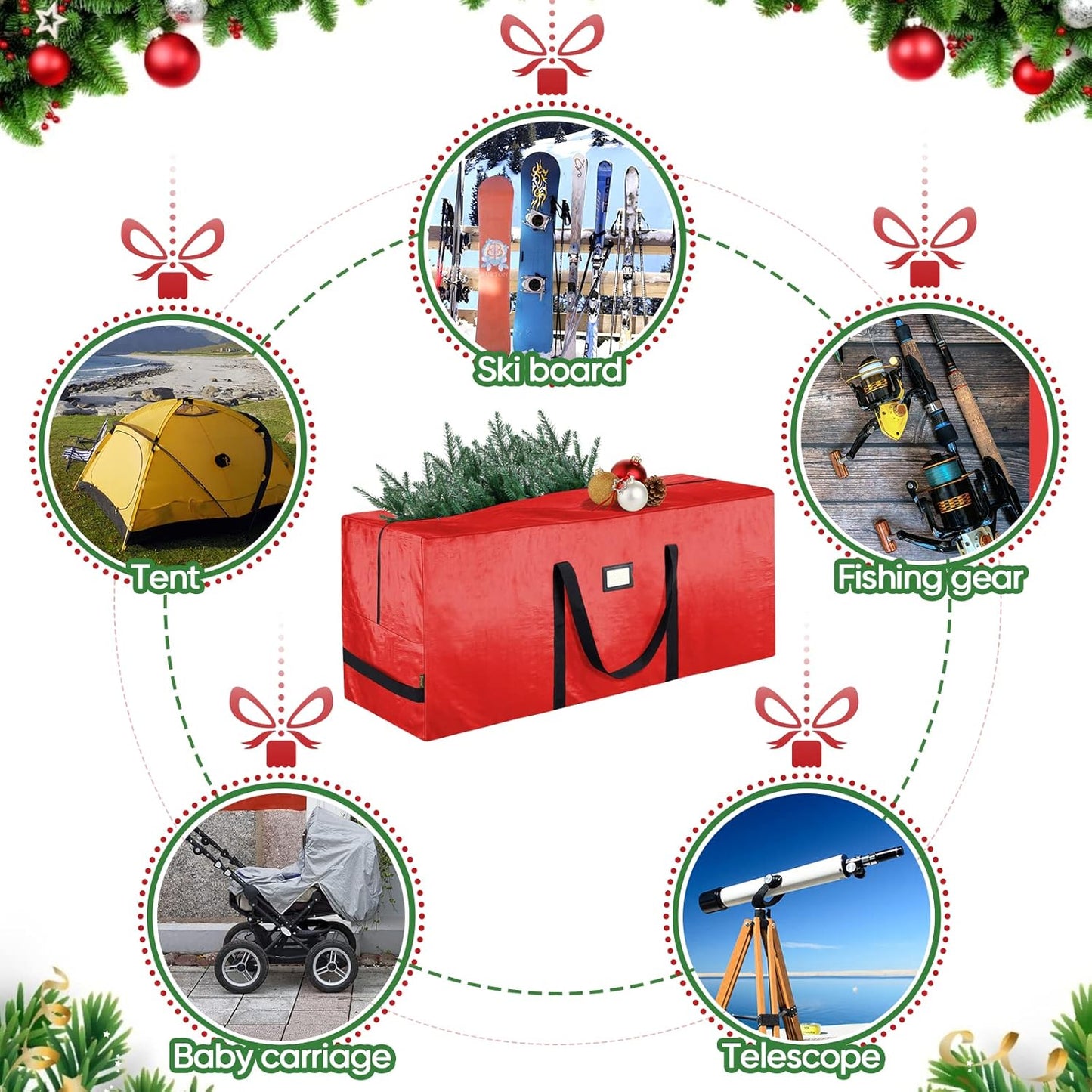 **🥇Heavy-Duty Christmas Tree Storage Bag