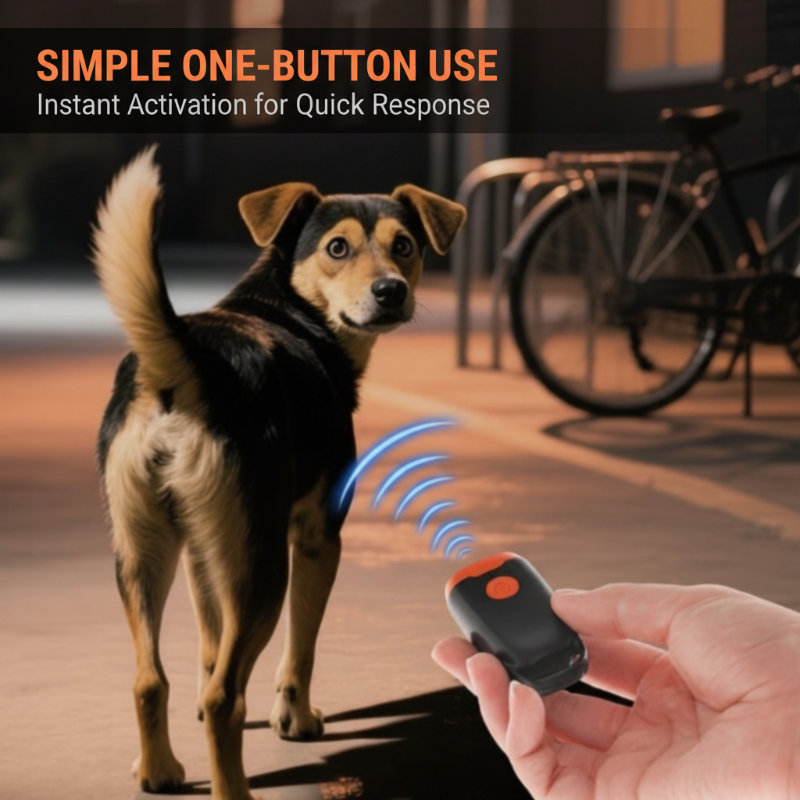 Portable Ultrasonic Dog Repeller with Strobe Light