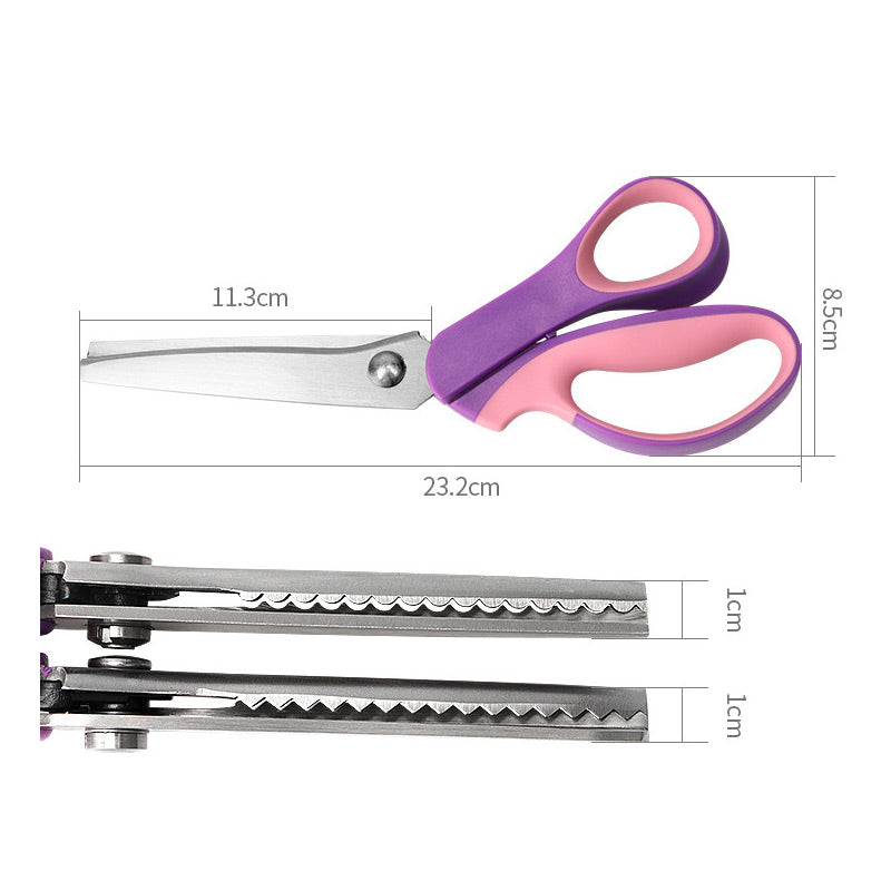🧵 Cut Through Layers Without Hand Strain – Premium Stainless Steel Pinking Shears. Ergonomic Soft-Grip. Free UK Delivery