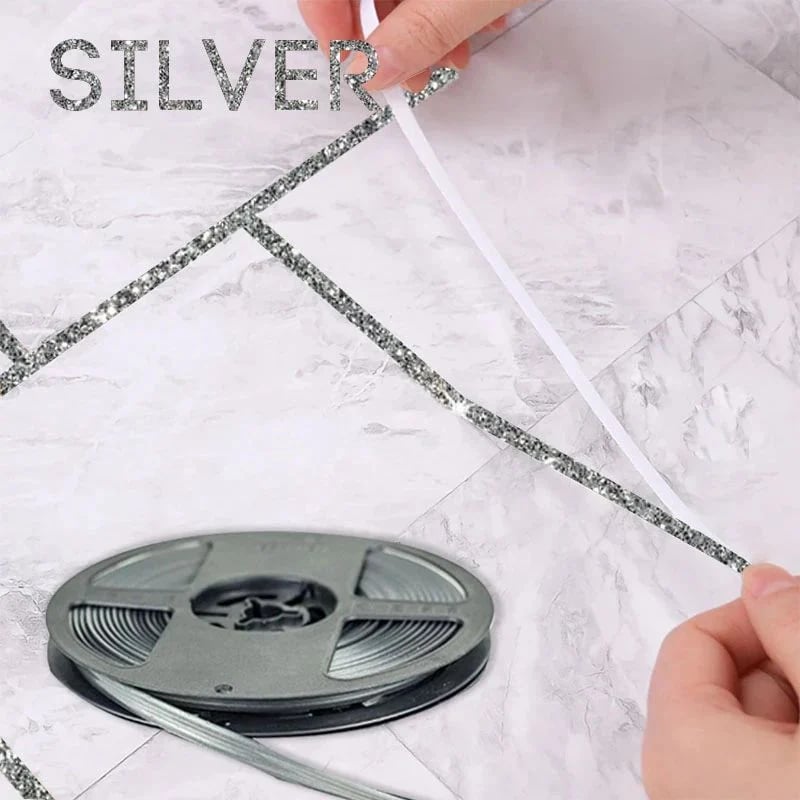 Ceramic Tile Gap Mildewproof Waterproof Self-Adhesive Caulk Strip 🛠️✨ – No More Dirty Gaps! 🚫🦠 Easy DIY, Long-Lasting Seal for Tiles, Sinks & Tubs