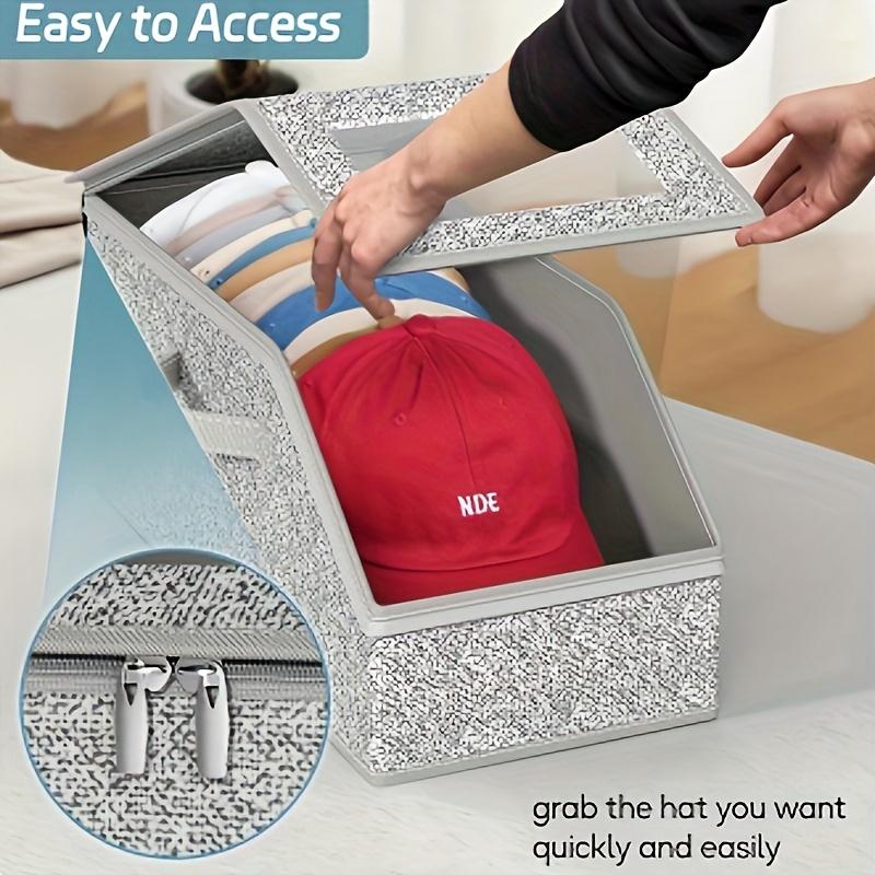 🎉HOLIDAY HAUL SALE🧢Stackable Hat Storage Boxes for Baseball Caps｜The Go-To Gift for the Trendsetter Guy & Girl🎁