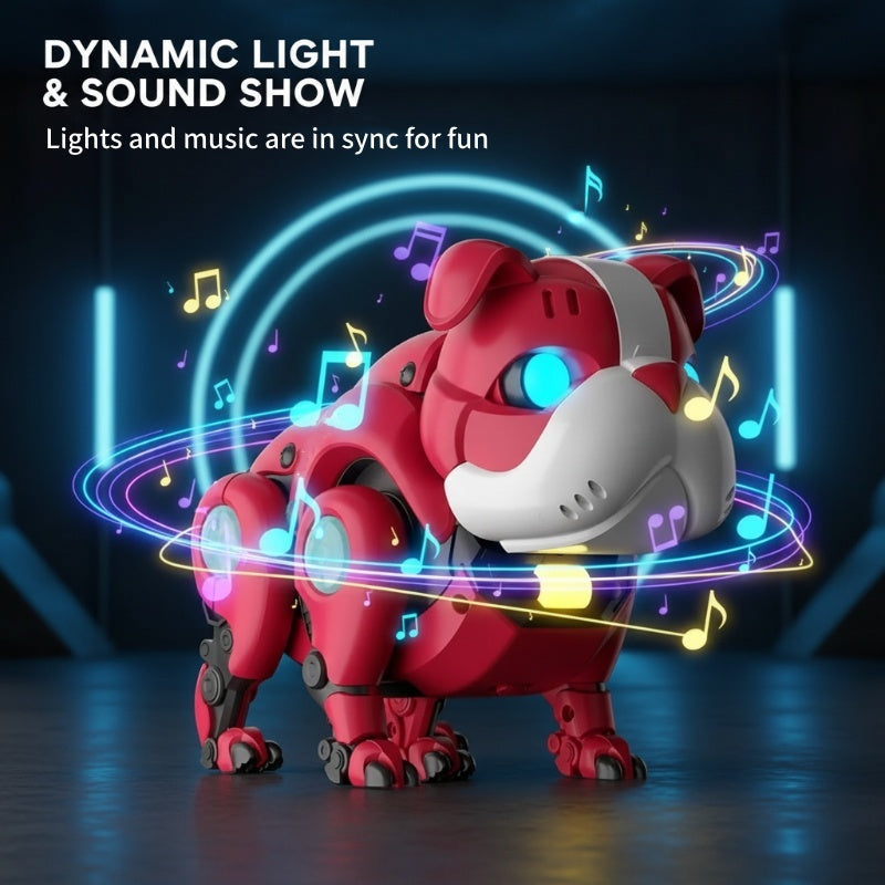 🐕‍🦺Robo-Pup: Interactive Mechanical Dog Toy - My First Electronic Pet with Lights & Music