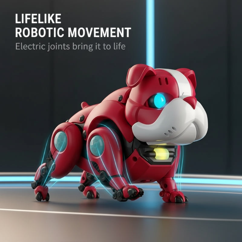 🐕‍🦺Robo-Pup: Interactive Mechanical Dog Toy - My First Electronic Pet with Lights & Music