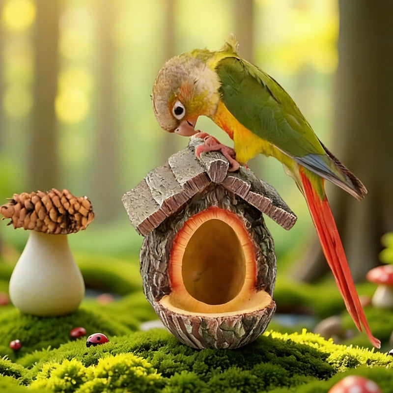 🔥60% OFF! 🐦 2026 NEW ARRIVALS – Outdoor Bird Feeder with Realistic Tree Stump Design | Garden Decor & Wildlife Sanctuary in One! 🌿✨