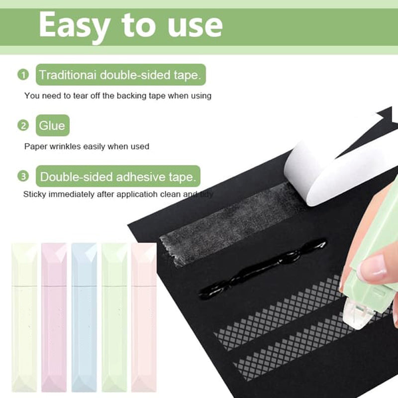 4PCS Double Sided Tape Roller for Crafts