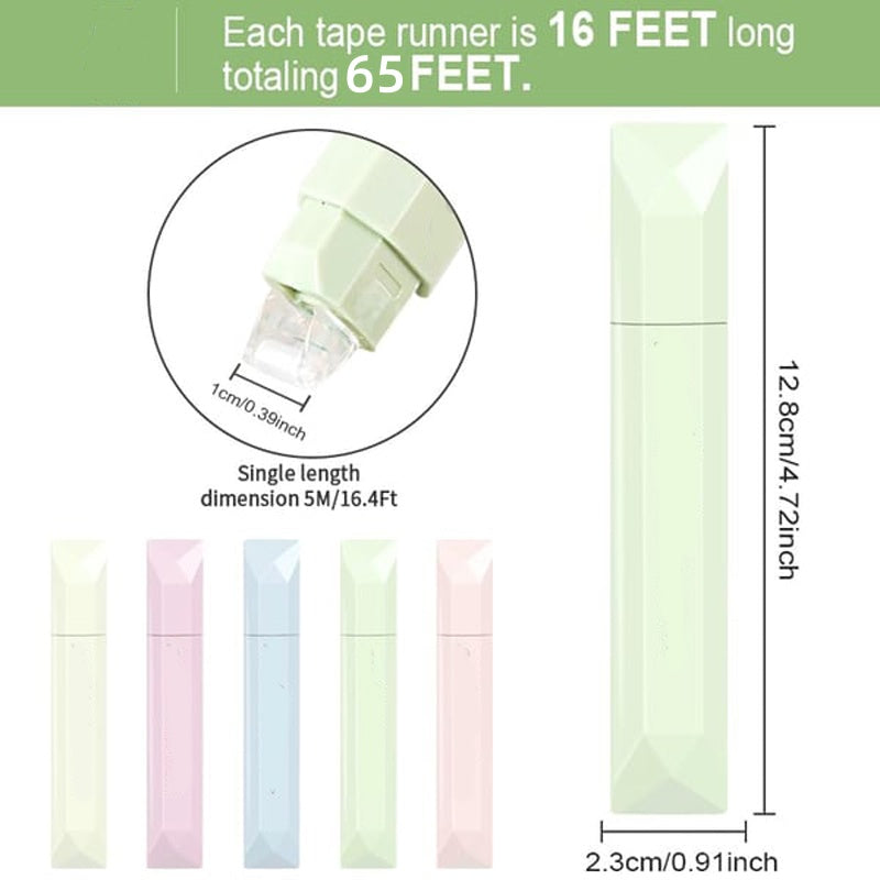 4PCS Double Sided Tape Roller for Crafts