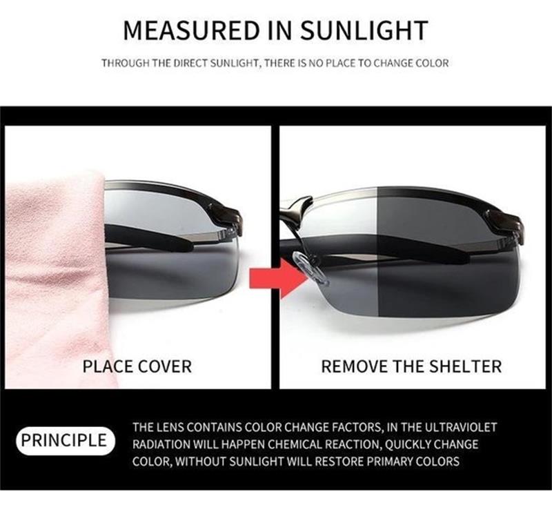 2026 Photochromic Sunglasses with Anti-glare Polarized Lens（🔥50% OFF）