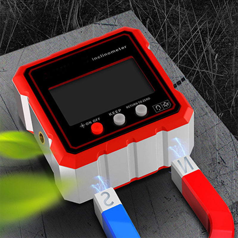 High-Precision Magnetic Inclinometer with LED Display