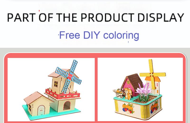 🎁3D stereo jigsaw puzzle wooden toy🎁