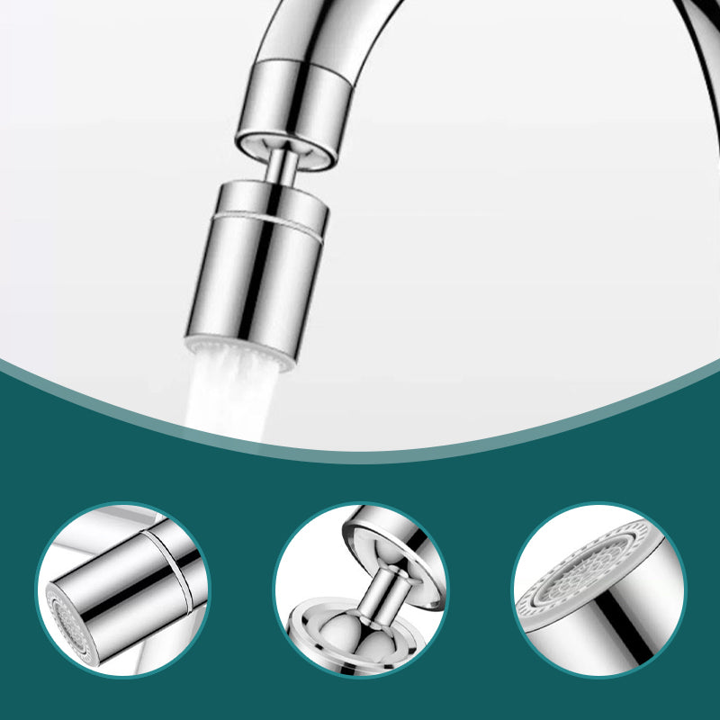 360° Swivel Dual Function Kitchen Faucet Aerator+ Free 8-Piece Adapter Set