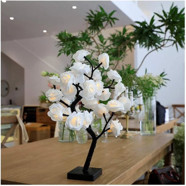 📢📢50% OFF！！⏰🌹Rose Flower Design Tree Night Light🌟
