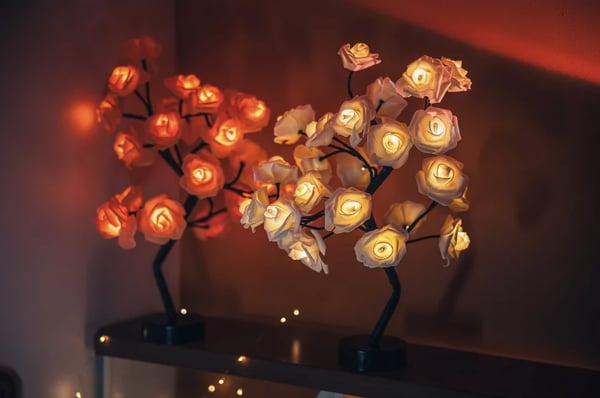 📢📢50% OFF！！⏰🌹Rose Flower Design Tree Night Light🌟